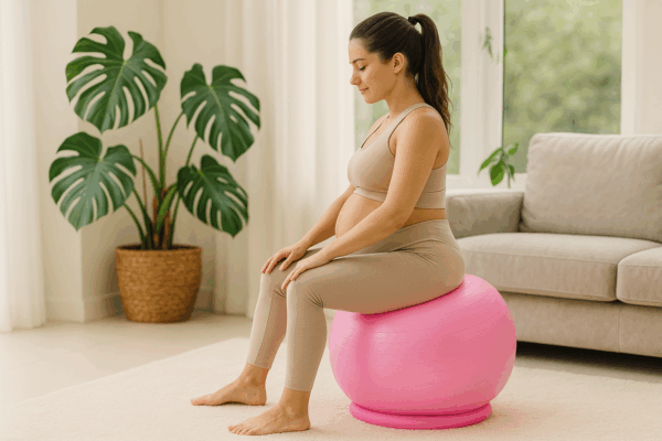 Fitnessball mit Halterung – Bild 2